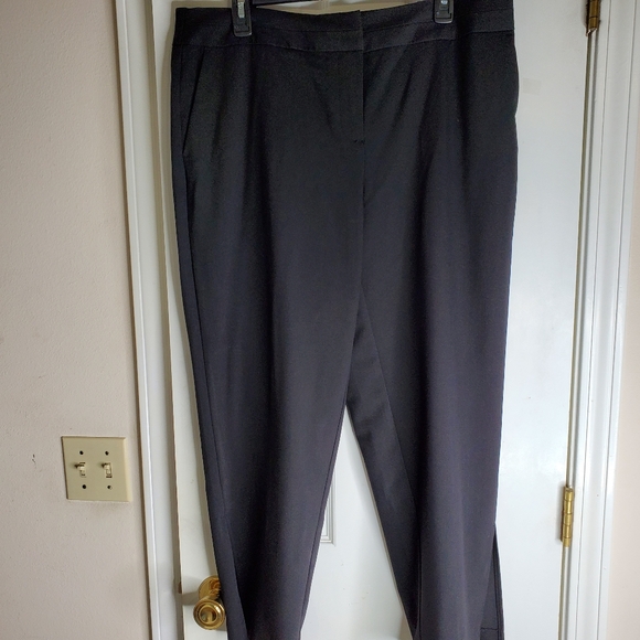 Worthington Black Crop Dress Pants With Ankle Slit - Picture 5 of 5